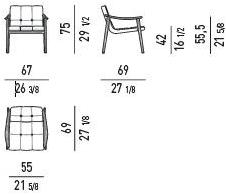 Minotti Мягкое кресло с подлокотниками Fynn sun-id-1360824 - Вид №3