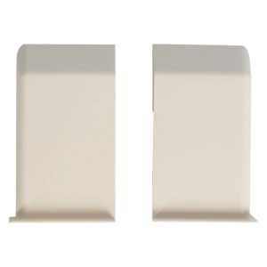 INDAUX Декоративные крышки для навесов 43x13x72 мм белые (2 шт) 89402304