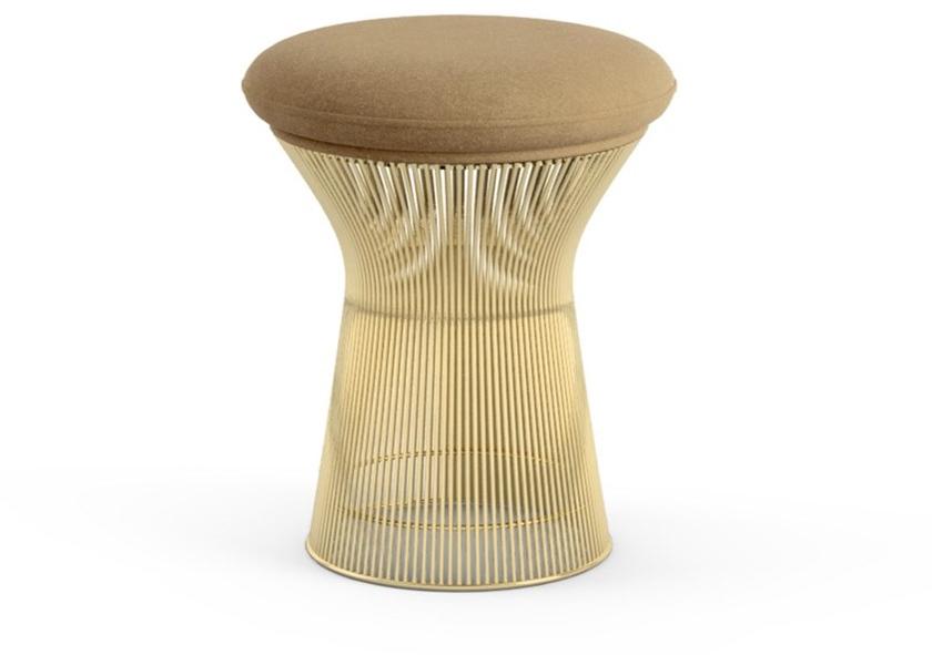 KNOLL Низкий табурет из стали и ткани Platner sun-id-1397116 - Вид №1
