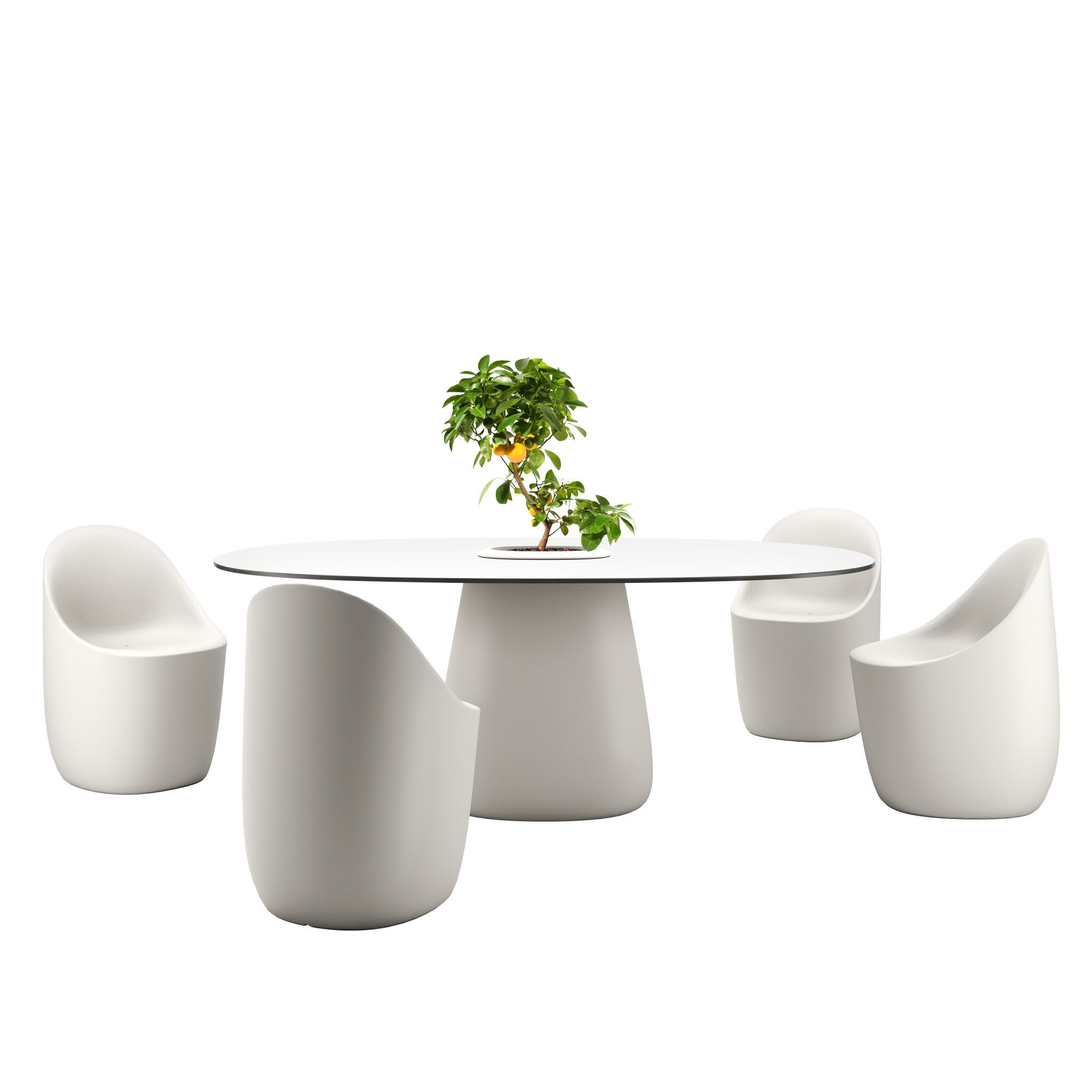 Овальный стол HPL Qeeboo Булыжник ARCH-00069357 - Вид №37