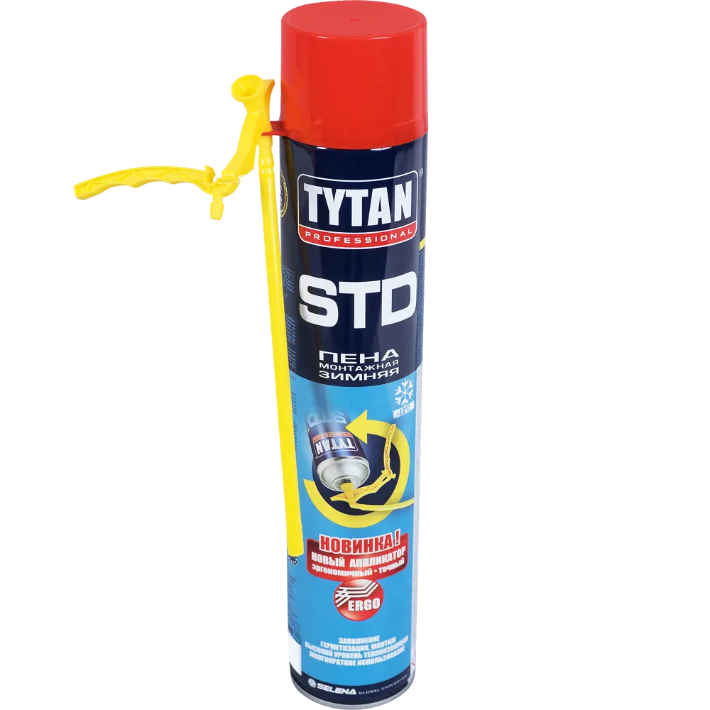 Пена монтажная ручная Tytan СТД зимняя О2 ERGO, 750 мл STLM-2212455