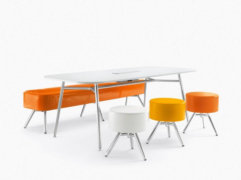 Sesta Низкий табурет с тканевой обивкой Blog Bg-006 - Вид №1