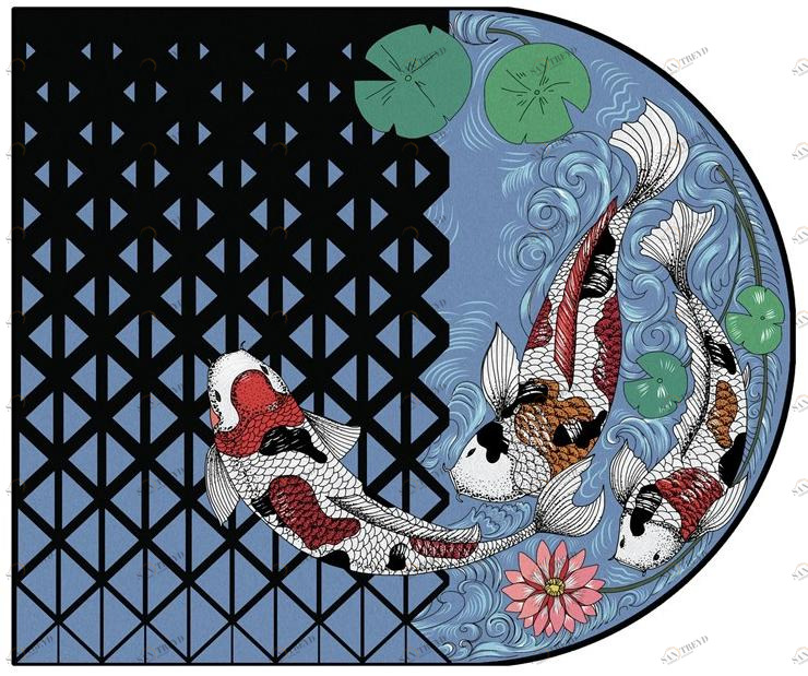 YO2 Ковер из полиамида Net trolls sun-id-1348273