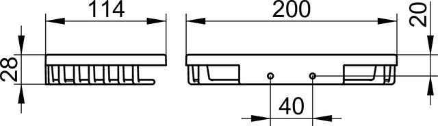 24942010000 Корзинка для губки KEUCO ПОЛОЧКИ ДЛЯ ДУША - Вид №2