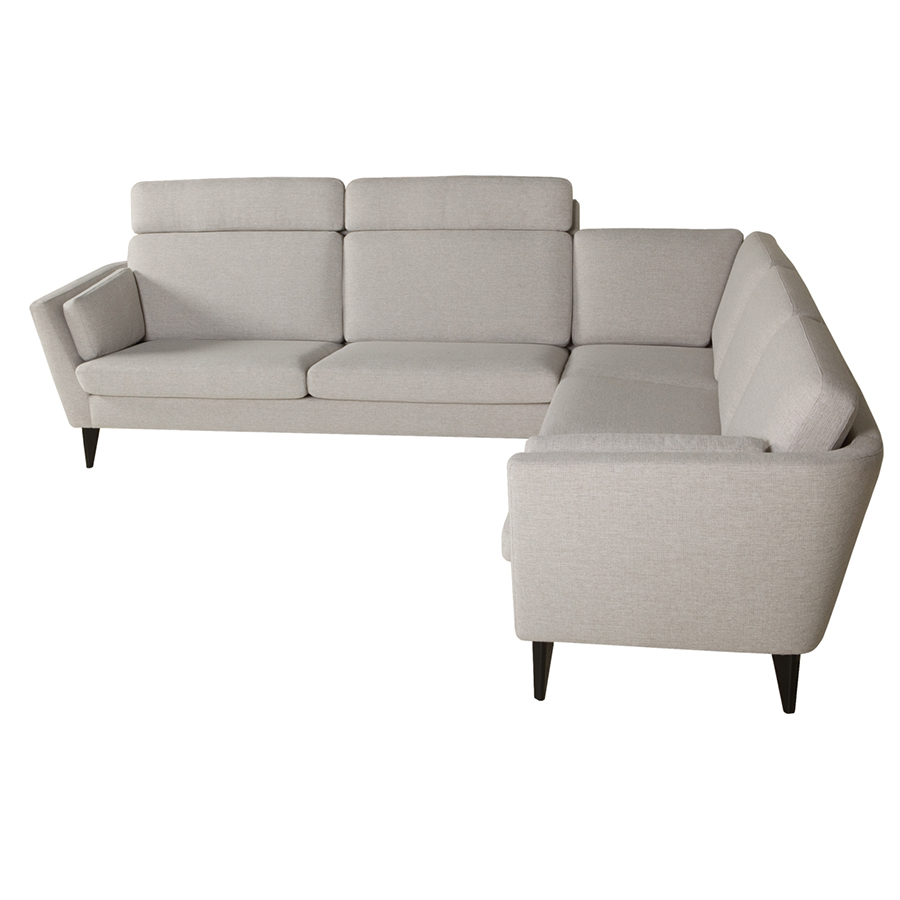 Диван угловой Mynta, правосторонний, серо-бежевый Sits S1448 - Вид №6