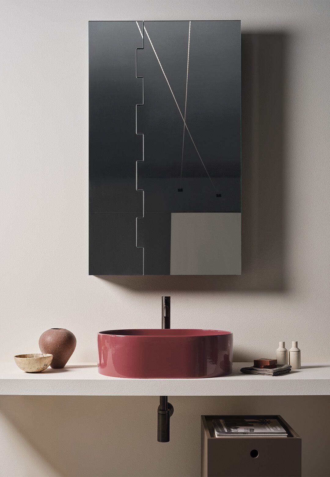 Керамическая столешница овальная раковина Ceramica Cielo Тео ARCH-00066219 - Вид №1