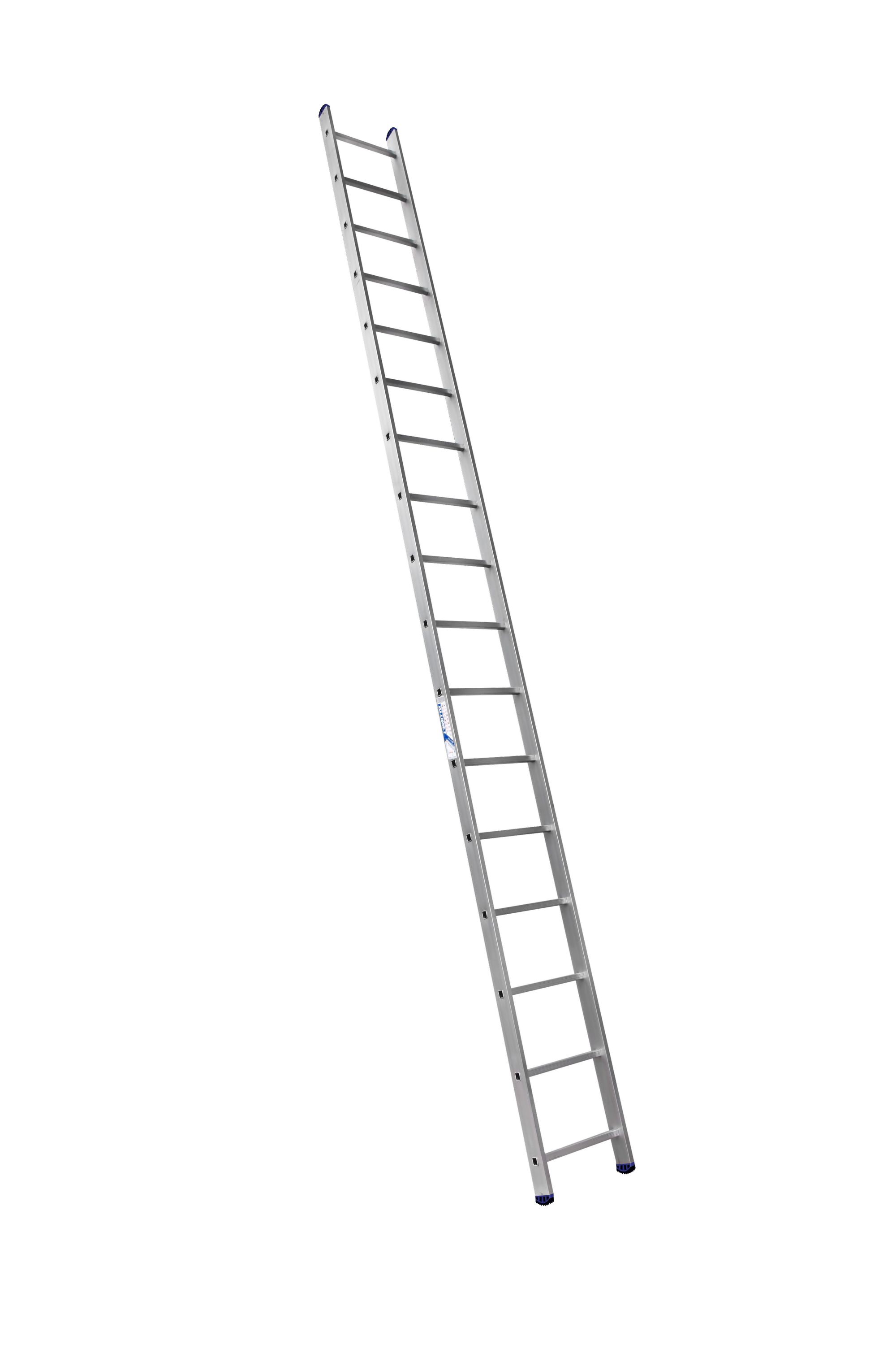 Алюминиевая односекционная приставная лестница H1 5117 ALUMET 
