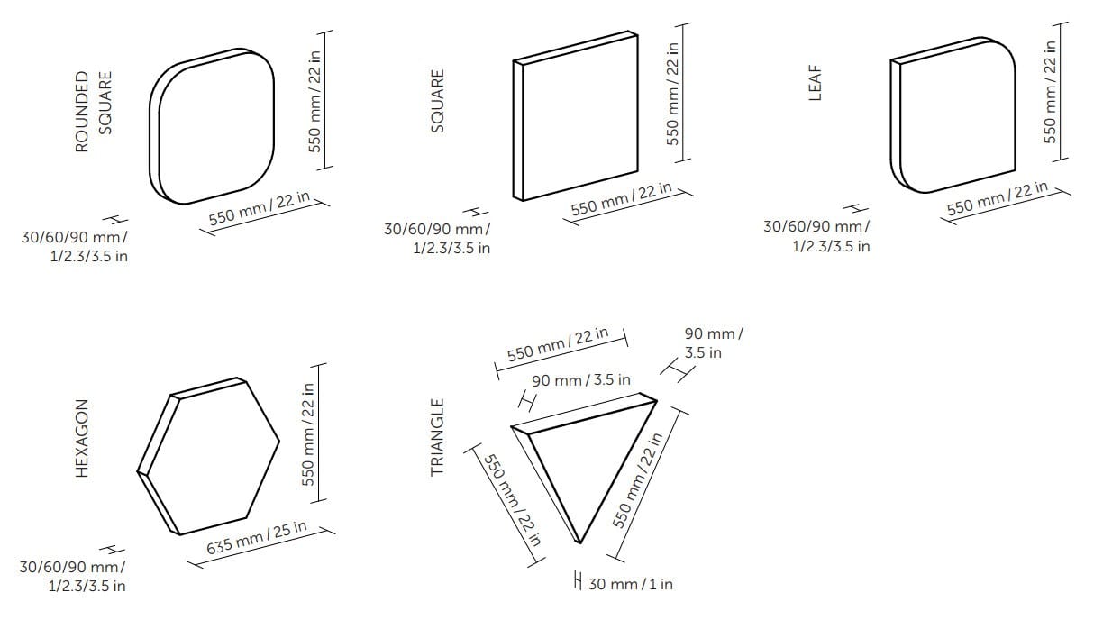 Ткань акустическая панель SilentLab STILL - SET OF 4 ARCH-00042553 - Вид №12