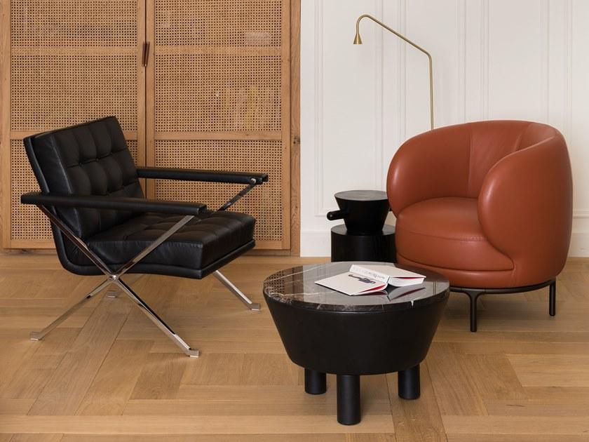 Wittmann Стеганое кожаное кресло с подлокотниками Constanze 3/4 sun-id-1376531 - Вид №4