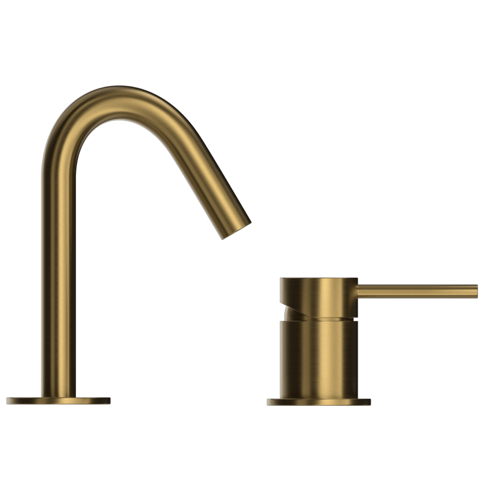 R330-L Моноблочный смеситель из матовой латуни duten 