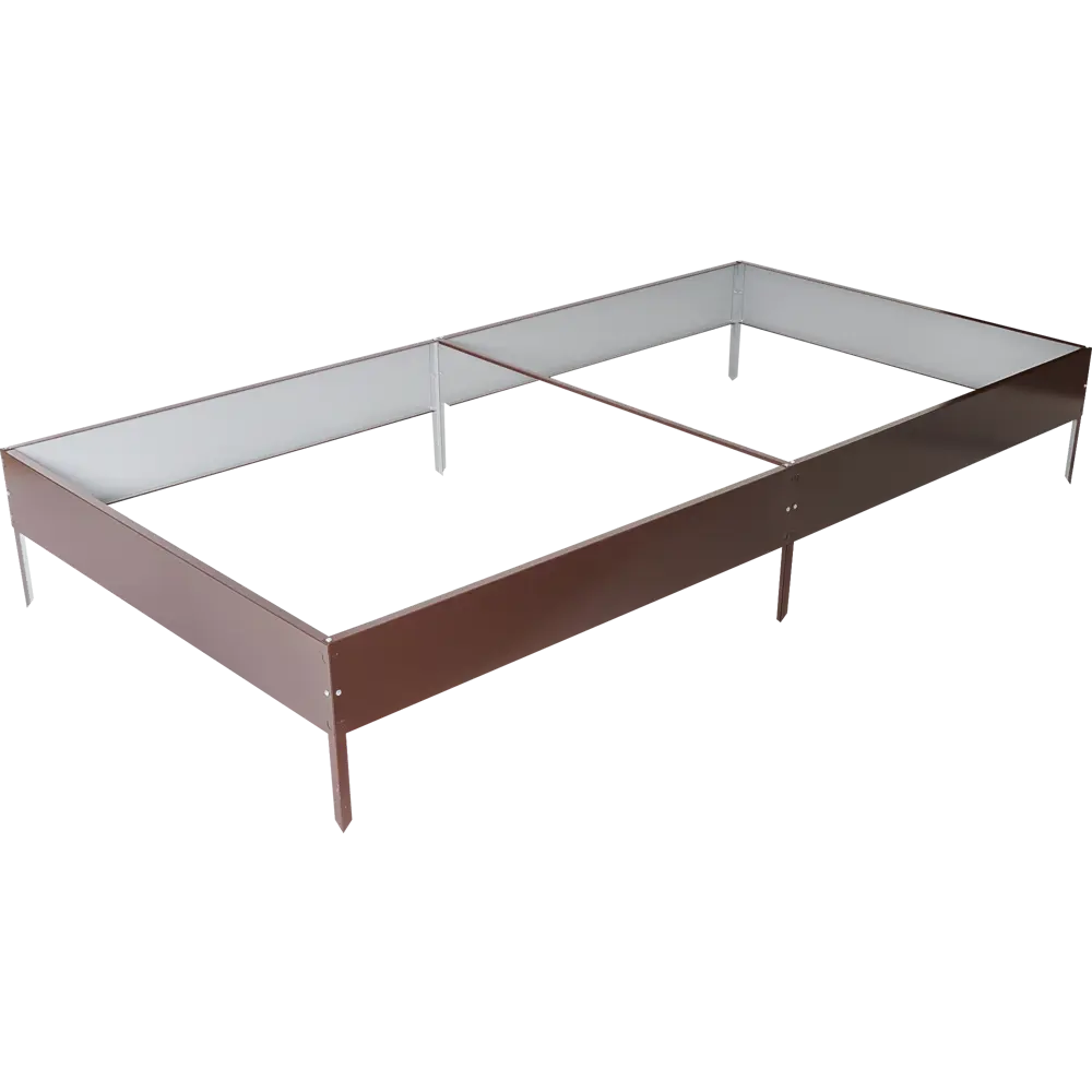 Грядка оцинкованная 2x1 м h16 см коричневый 81967061 STLM-2005606 ACD 