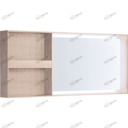 GEBERIT 500.571.JJ.1 Зеркало с подсветкой Geberit Citterio, боковая полка 