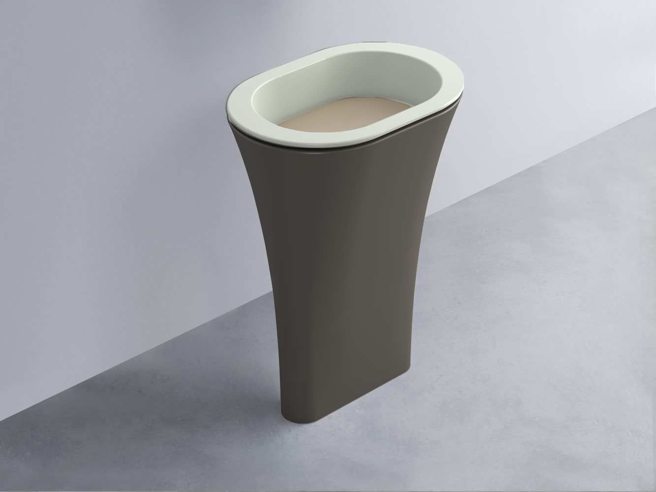AMLA65-PM+AMPILO-AV+AMCOLO-FN Раковина Amedeo Ovale отдельностоящая cielo Enjoy + Amedeo Ceramica Cielo
