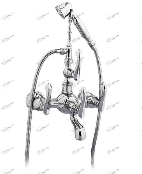 Bronces Mestre Настенный смеситель для ванны на 2 отверстия с ручным душем Retro 035016.j00.50