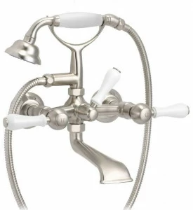 rvb Смеситель для ванны настенный с ручным душем на 2 отверстия Flamant butler 1950.11.99-wo