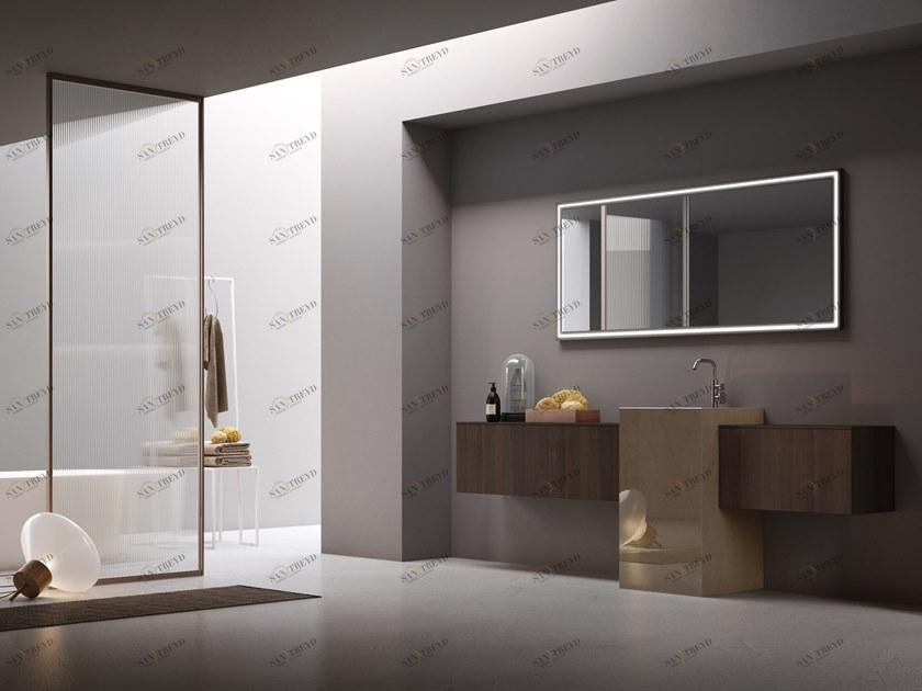 Arcom Тумба под умывальник из эвкалипта и керамогранита Pollock Santreyd sun-id-1409571