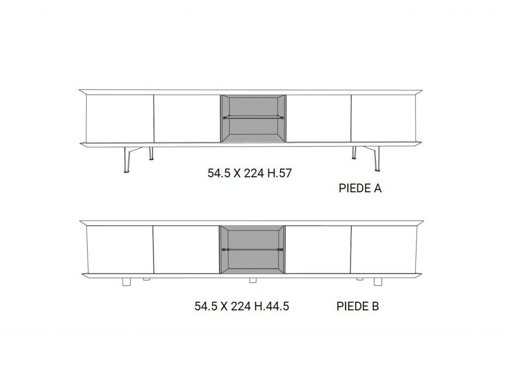 Ozzio Italia Комод из дерева и стекла  X309  - Вид №7