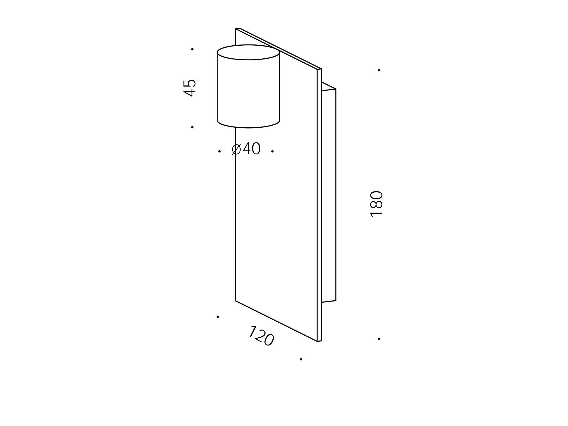 Железный светодиодный настенный светильник Renzo Serafini LUCE SU FERRO ARCH-00070943 - Вид №1