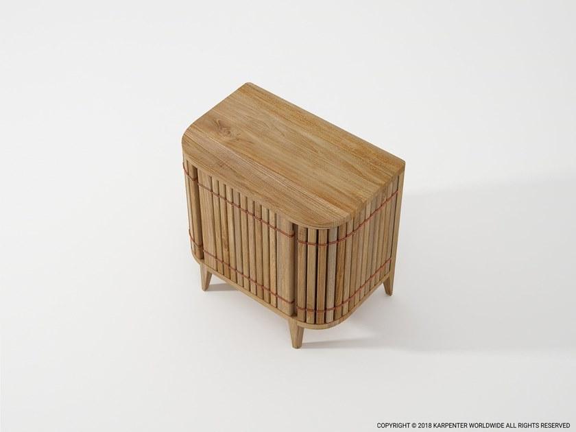 KARPENTER Прикроватная тумбочка из тика Koppar Kp04 - t - Вид №4
