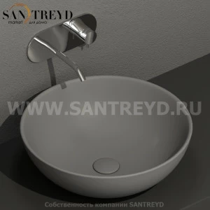 430389 Накладная раковина на столешницу  круглая Kerasan Nolita