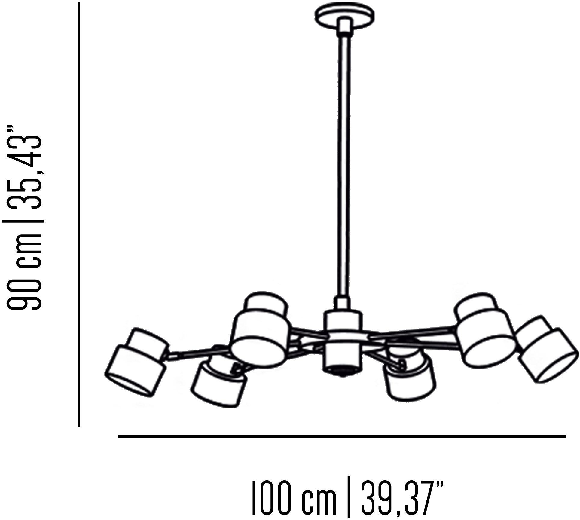 Il Bronzetto Люстра из латуни Satellite Sat06_s / sat06_m - Вид №7