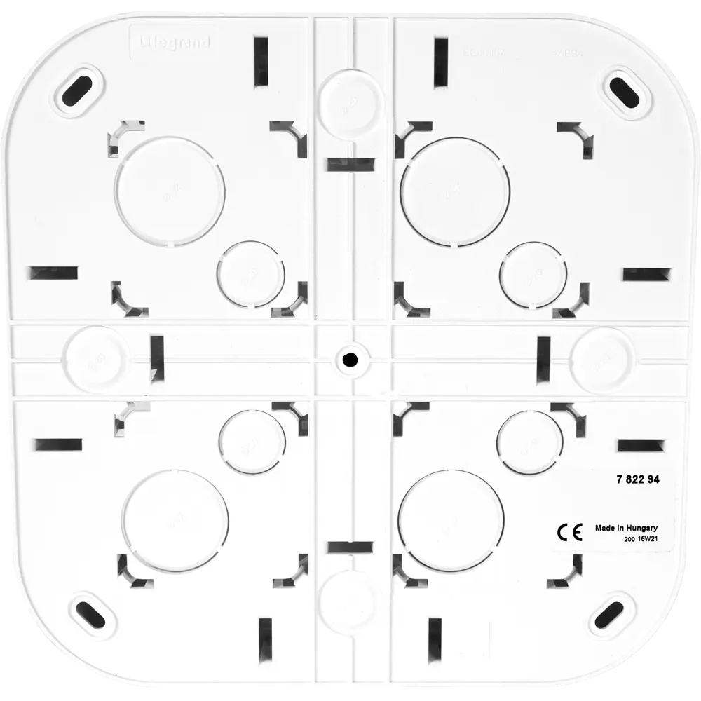 Установочный блок Legrand Quteo 4 поста открытого монтажа, цвет белый 16268482 STLM-2099624 - Вид №2