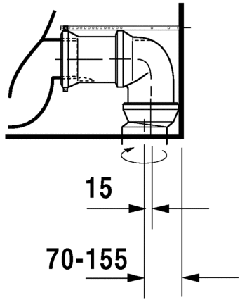 0128092064 Компакт унитаз с бачком Белый Duravit Starck 3 Германия - Вид №8