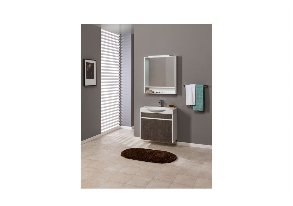 Тумба под раковину Aquanet Коста 76 белый/дуб антик sun-id-275372 - Вид №5