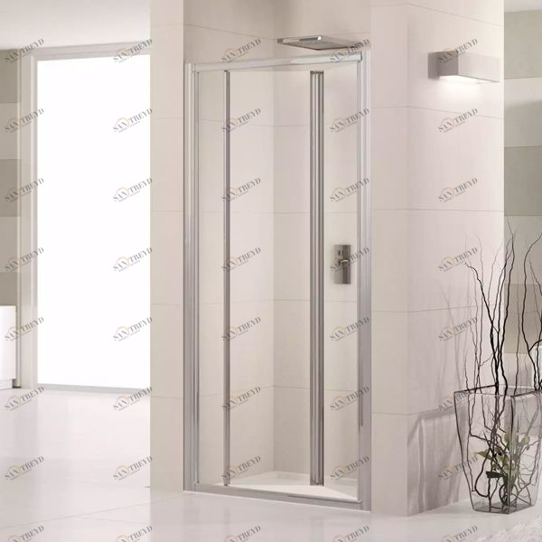 Двери в нишу 90 см LUNES S Novellini LUNES с серебристым профилем LUNESS841B