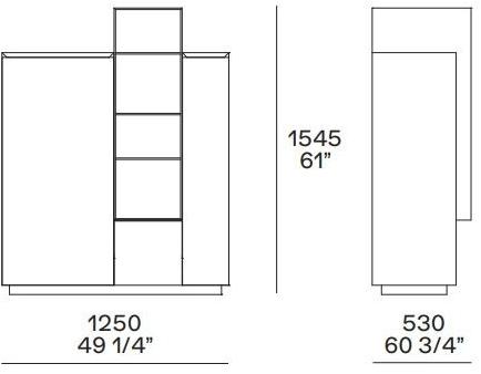 Poliform Комод деревянный с распашными дверцами sun-id-1362255 - Вид №2
