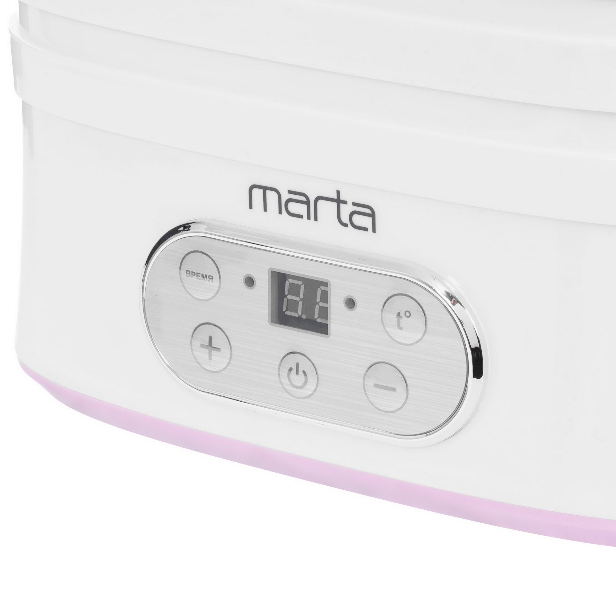 9058646 Сушилка для овощей и фруктов MARTA MT-1944 розовый STDN-0093892 - Вид №3