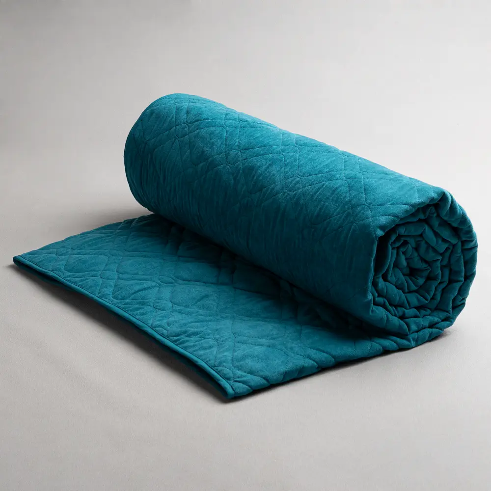 Покрывало 220x240 см, замша, цвет бирюза Бельвита STLM-2081673 - Вид №4