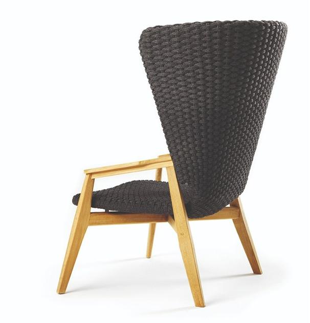 Ethimo Садовое кресло Wing с высокой спинкой Knit Knitpa01 - Вид №6