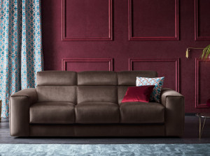 3-местный бархатный диван