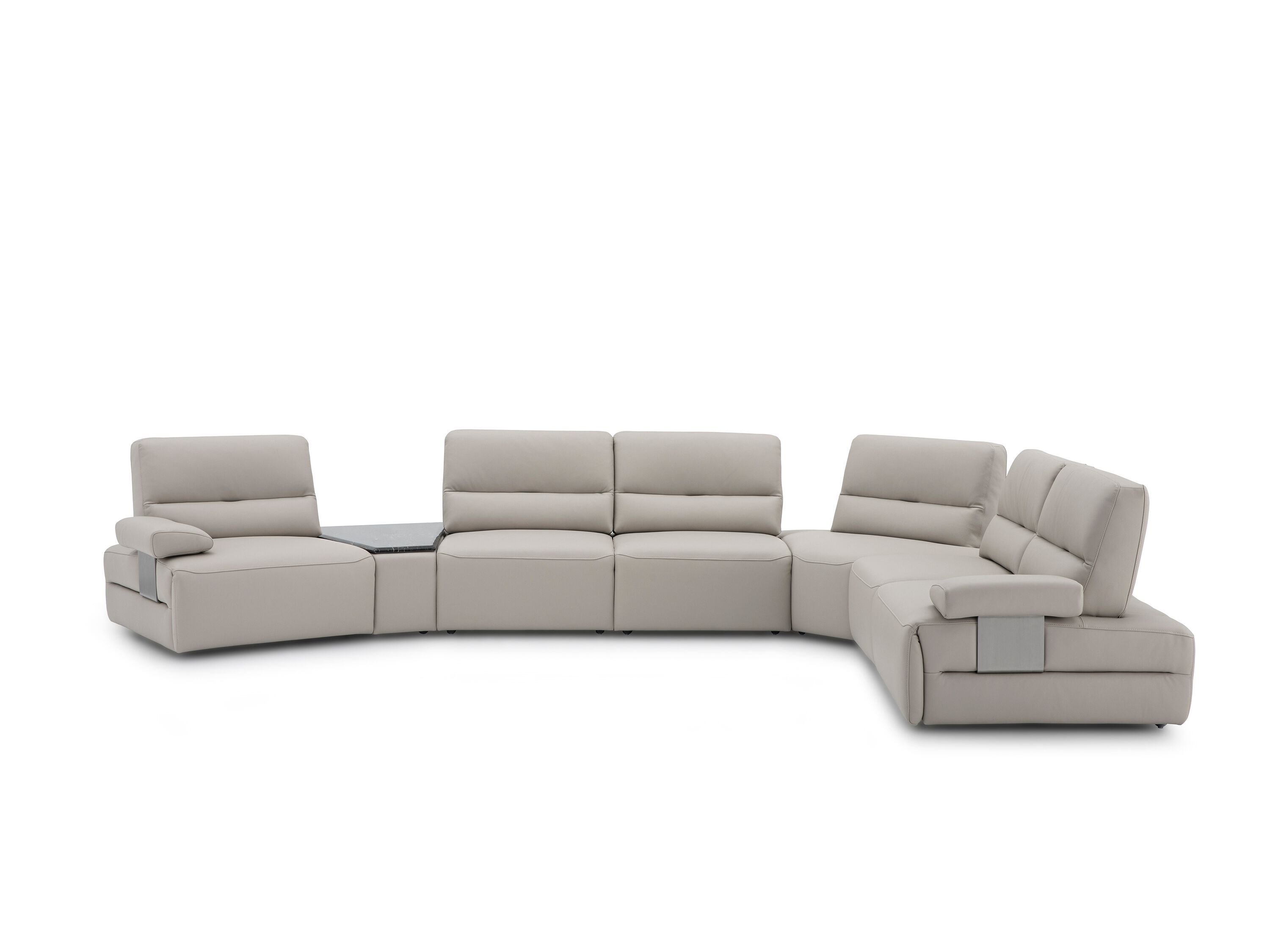 Кожаный угловой диван на 6 мест и более с электрическим движением CAMPO DE' FIORI лестница ARCH-00127771