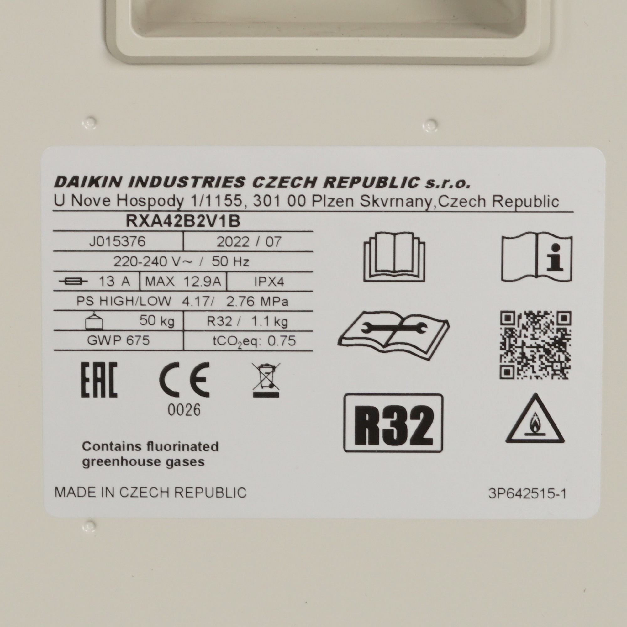 9969153 Кондиционер настенный сплит-система Daikin FTXA42AW/RXA42B белый STDN-0117338 - Вид №7