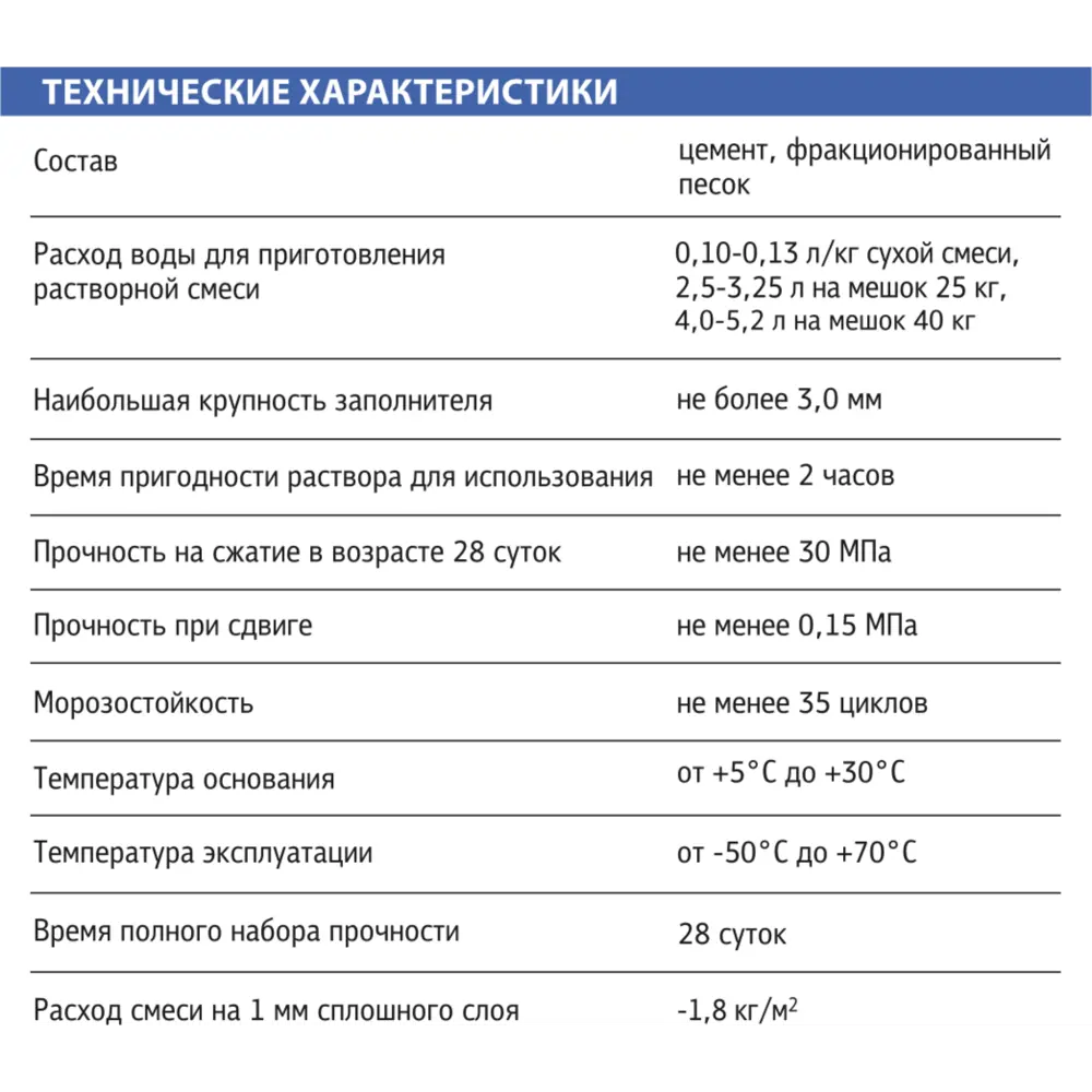 Пескобетон M300 Bautek 25 кг STLM-2161241 - Вид №2