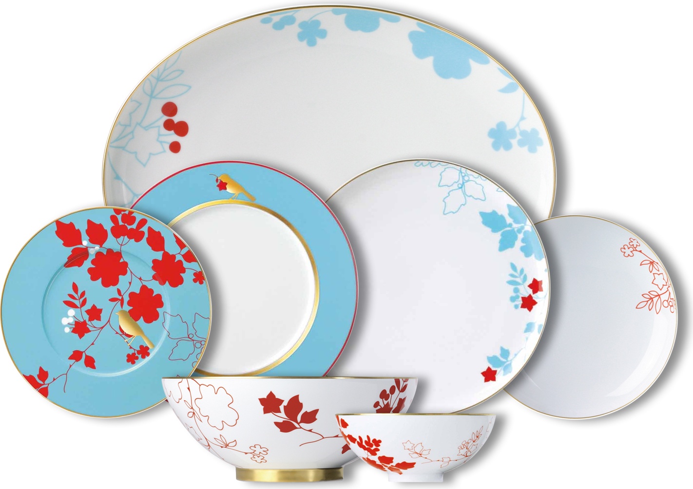 10567102 Sieger by Furstenberg Сервиз столовый Sieger by Furstenberg "Мой фарфор! Сад императора" 6/32 Фарфор, Керамика 