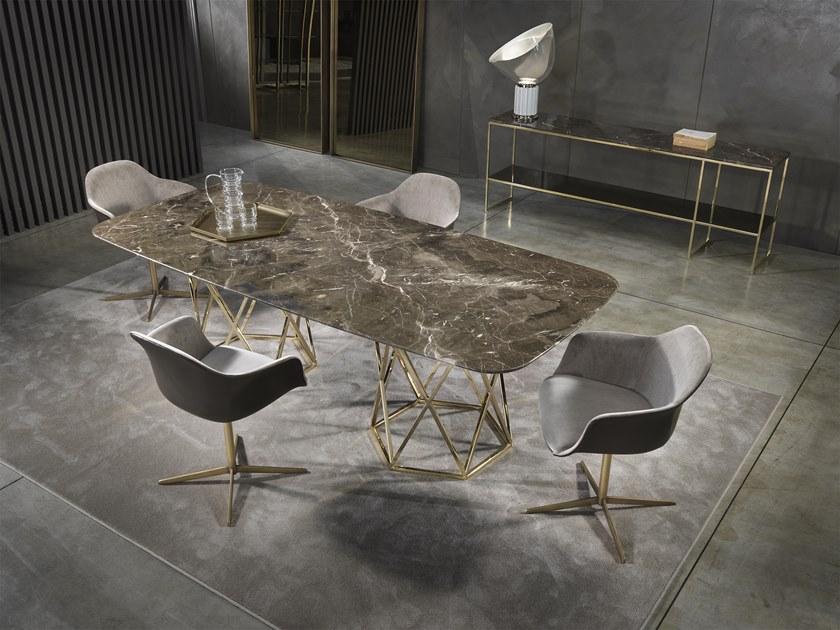 Marelli 4-спицевое кожаное кресло с подлокотниками sun-id-1382781 - Вид №7