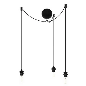 Светильник потолочный с 3 плафонами 250х12 см черный Cannonball Black 4092 UMAGE ДИЗАЙНЕРСКИЕ 00-3880788 Черный