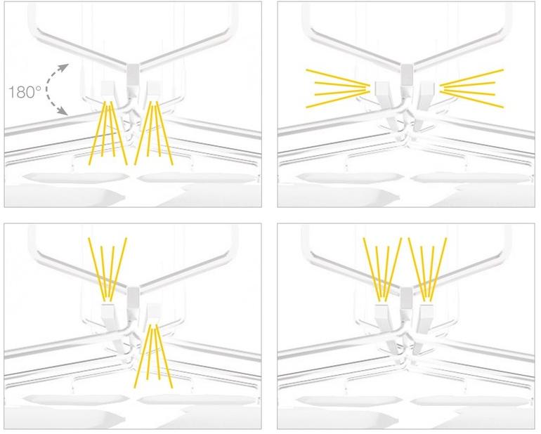 Caimi Brevetti Подвесная акустическая панель из ткани со встроенной подсветкой Snowsound technology sun-id-1410223 - Вид №3