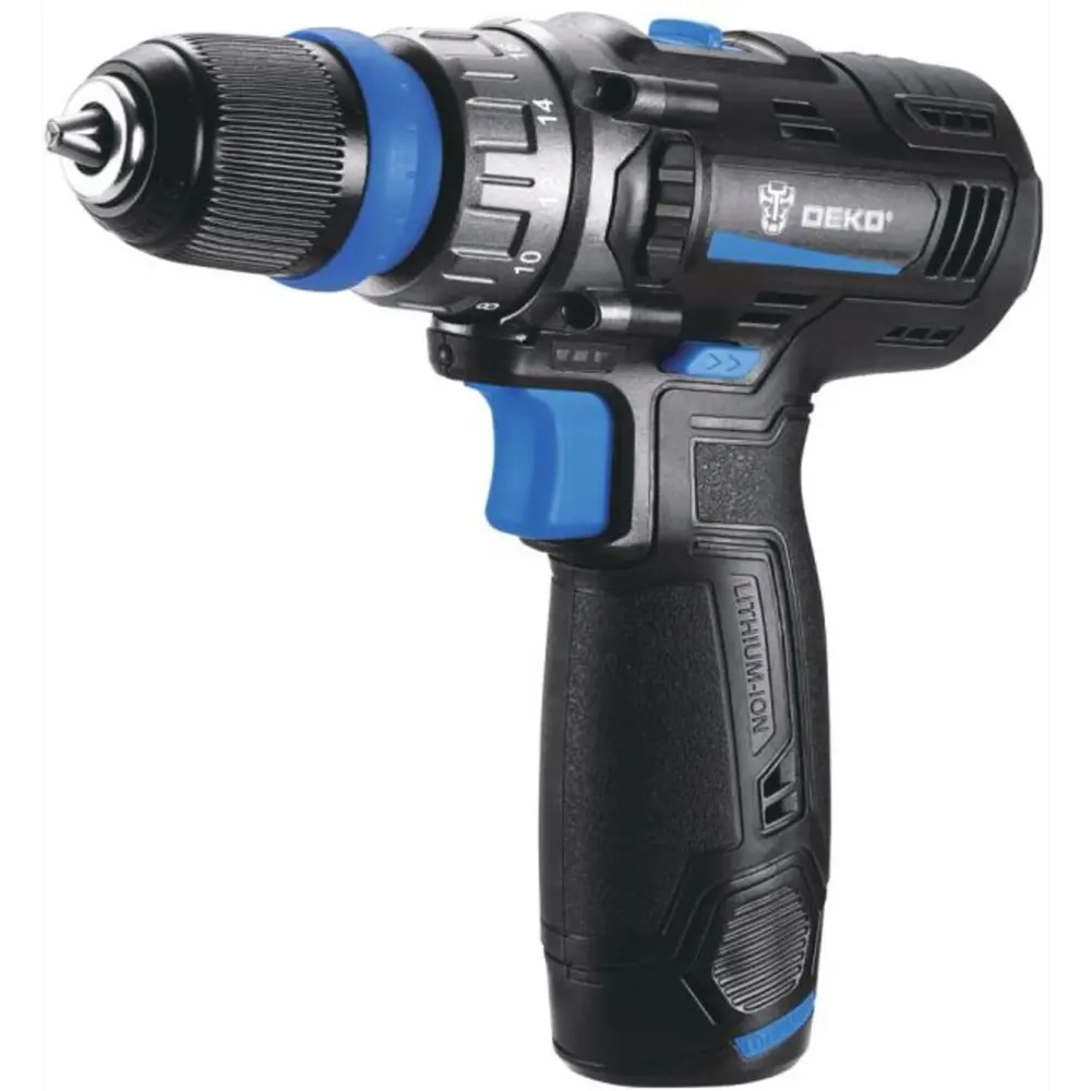 Аккумуляторная дрель-шуруповерт DEKO ZKCD12V PRO с кейсом и съемным патроном 89372014 STLM-1426067