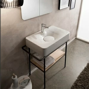 6004 Подвесная раковина настенная овальная Scarabeo Ceramiche Fuji белая