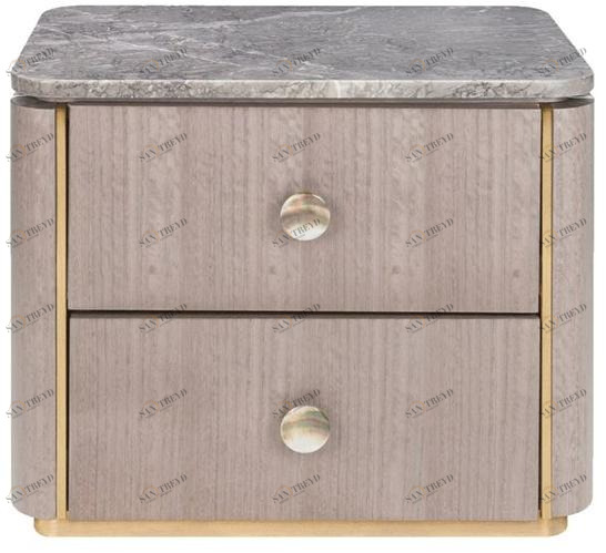 FRATO Прямоугольная тумбочка из дерева с ящиками Berna Ffu020011add 