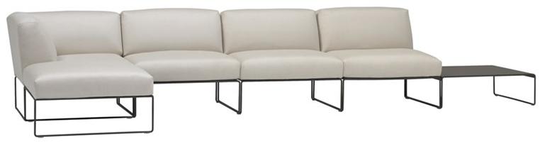 Andreu World Журнальный столик с низкими стальными салазками Siesta outdoor Me4753 - Вид №2
