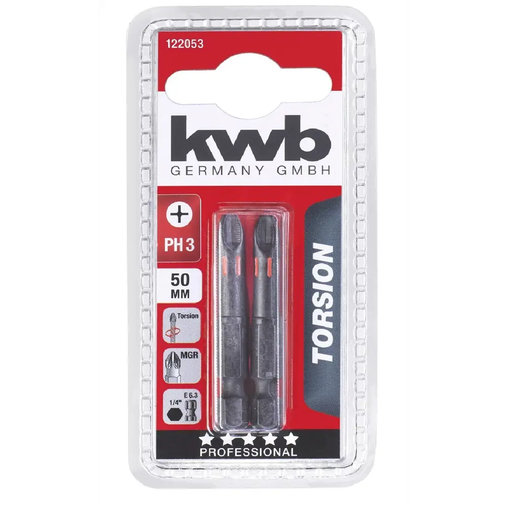 Бита KWB 122053 PH3x50 мм, 2 шт. 86839338 STLM-2023760 Santreyd  - Вид №1