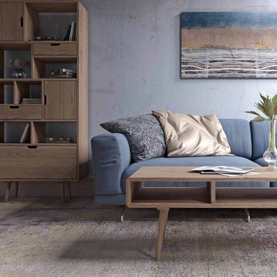 Стеллаж для книг деревянный Jackson FURNITERA JACKSON 120334 Бежевый  - Вид №2