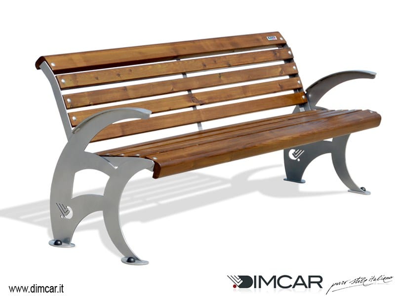 Металлическая скамья с подлокотниками DIMCAR ARCH-00146496