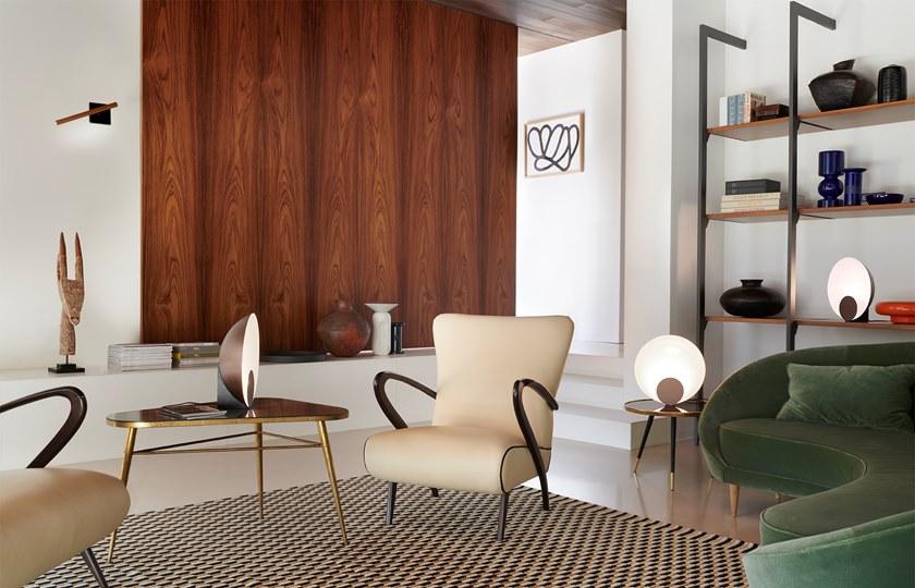 Oluce Светодиодная настольная лампа с отраженным светом из металла  287 - 288  - Вид №4