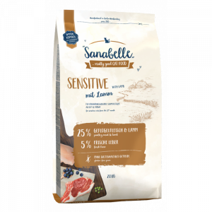 УТ0008949 Корм для кошек Sensitive с ягнёнком сух. 2кг SANABELLE